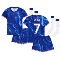 Chelsea Pedro Neto #7 Fußballbekleidung Heimtrikot Kinder 2024-25 Kurzarm (+ kurze hosen)